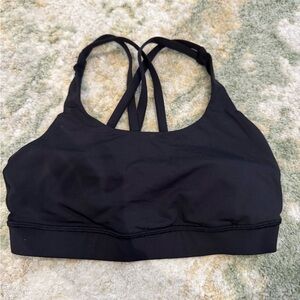 Women's soulcycle x Lululemon Black Strappy Sports Bra